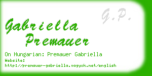 gabriella premauer business card